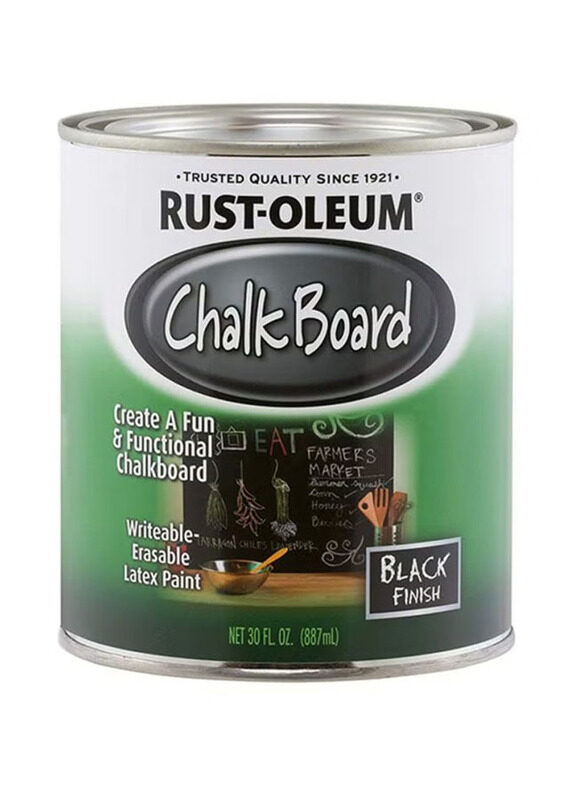 

Rust-oleum Specialty Chalkboard Latex Paint, 887ml, Black