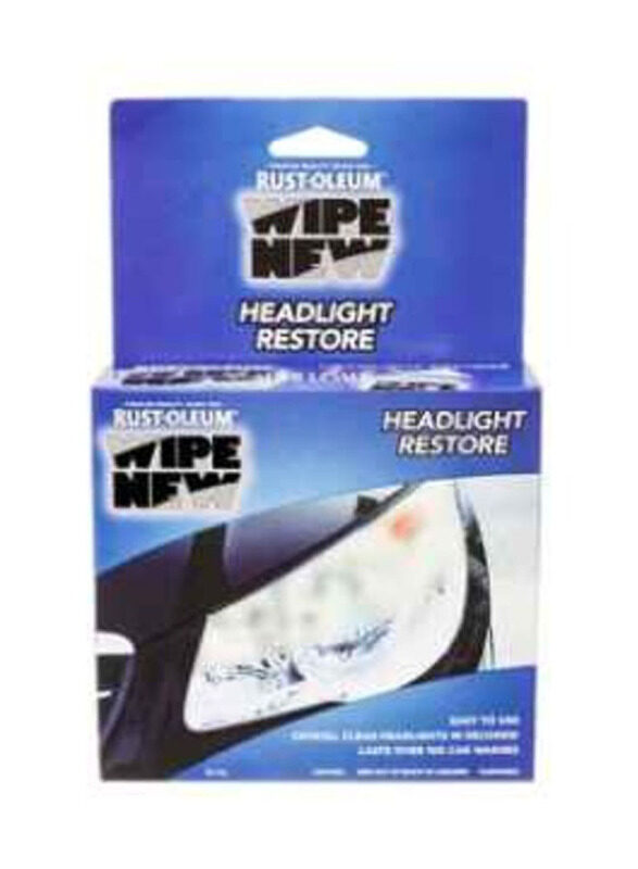 

Rust-Oleum 10ml Wipe New Headlight Cleaner Restoration Kit, Clear