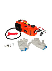 3.5 Ton Auto Jack With Air Compressor Kit, Red