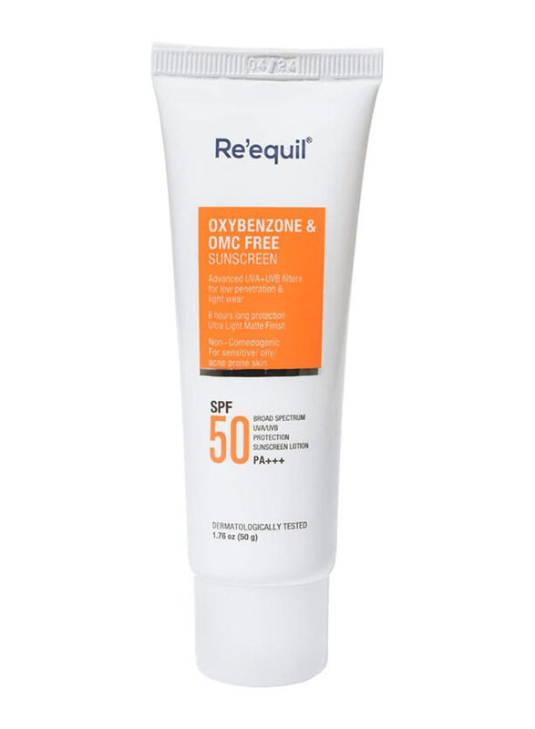 

Re'equil Oxybenzone & OMC Free Sunscreen SPF 50 PA+++, 50gm