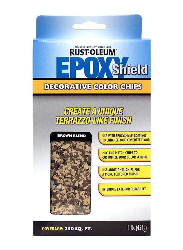 Rust-Oleum Epoxy Misc Chips, 454g, Brown Blend