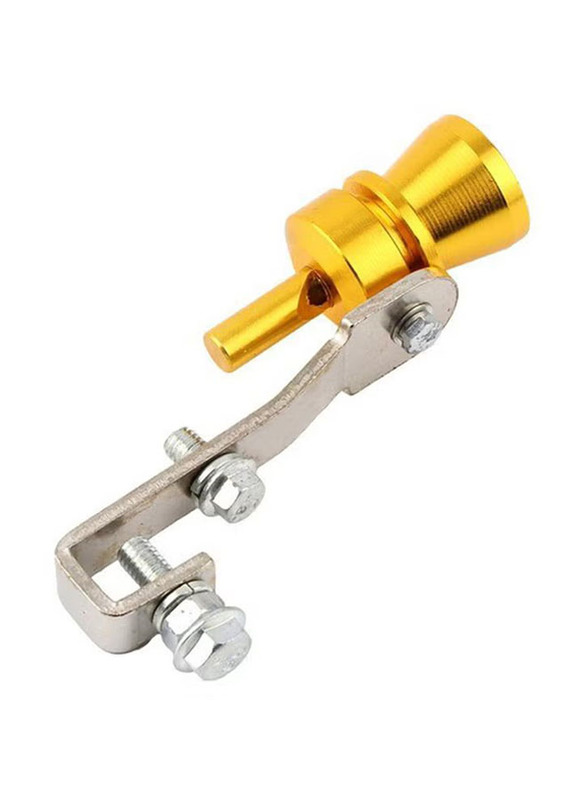 Outad Universal Car BOV Turbo Sound Whistle, Gold/White