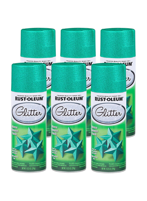 

Rust-oleum Specialty Glitter Spray Paint, 6 x 290gm, Turquoise