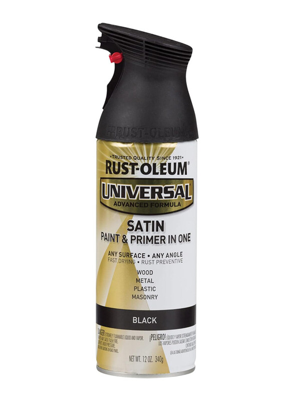 

Rust-Oleum Universal All Surface Satin Spray Paint, 12oz, Black