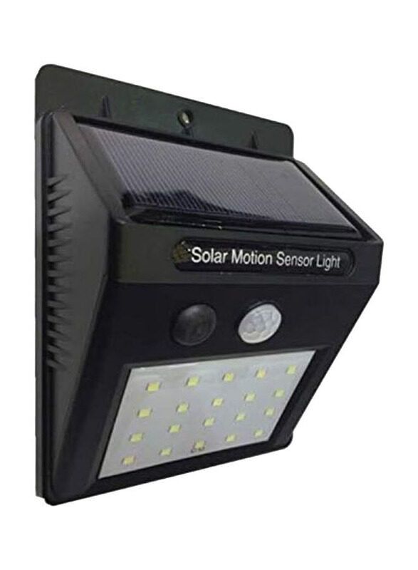 

Generic 20 Leds Solar Motion Sensor Light Outdoor Path Wall Lamp, Black