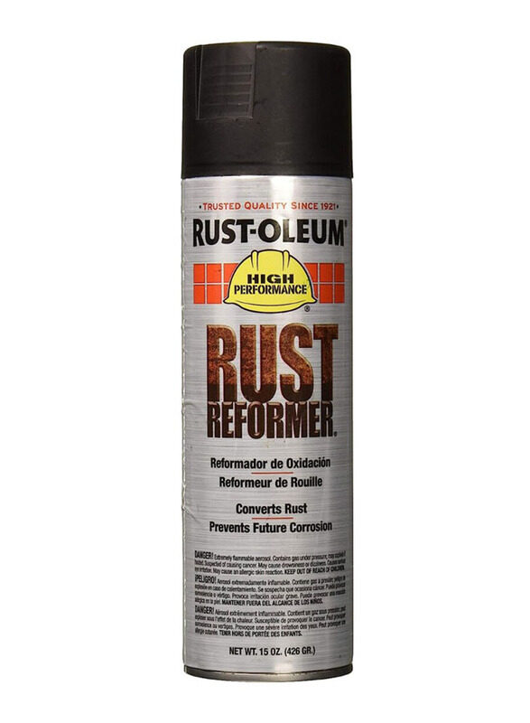 

Rust-oleum High Performance System Rust Reformer Spray, 20oz, Black