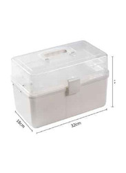 3-Tier Emergency Medical Kit, White