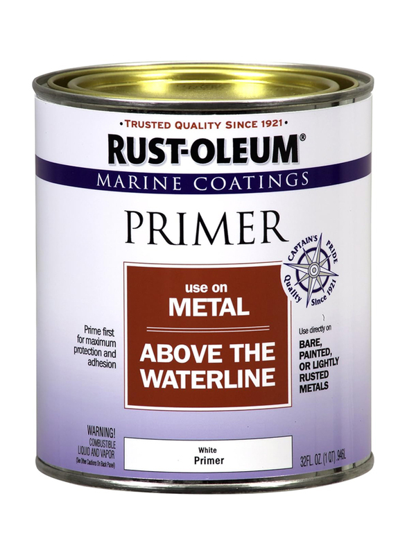 Rust-oleum Marine Metal Primer, Quart, 4 Pieces, White