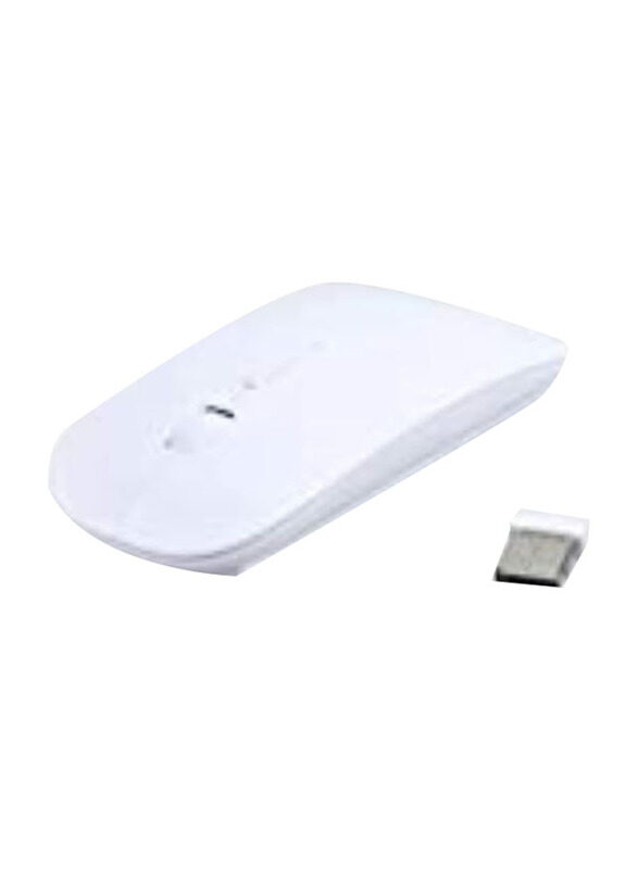 

Generic Slim Wireless Optical Mouse for MacBook, White