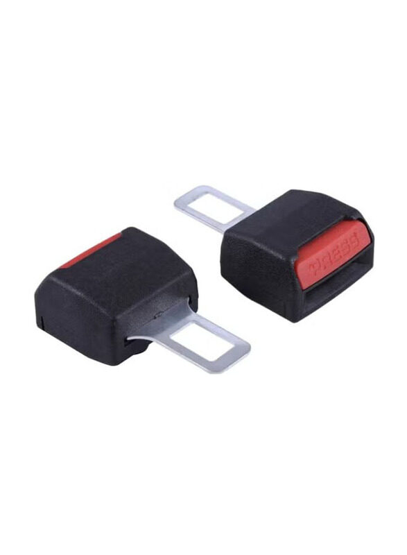 

Generic Multifunctional Safety Belt Buckle Set, 2 Pieces, Black/Red