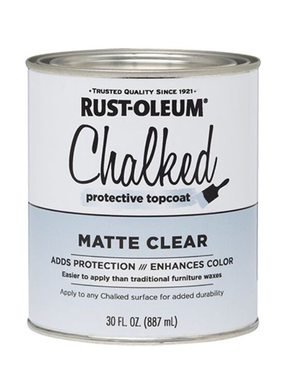 

Rust-oleum Chalked Protective Topcoat Paint, 30oz, 2 Pack, Matte Clear