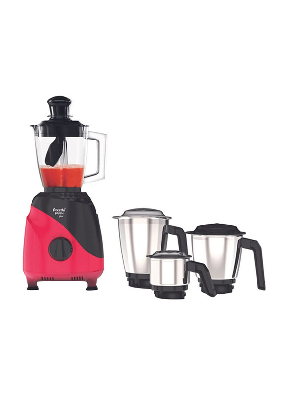 

Preethi Peppy Plus Mixer Grinder, 750W, MG-246, Red/Black