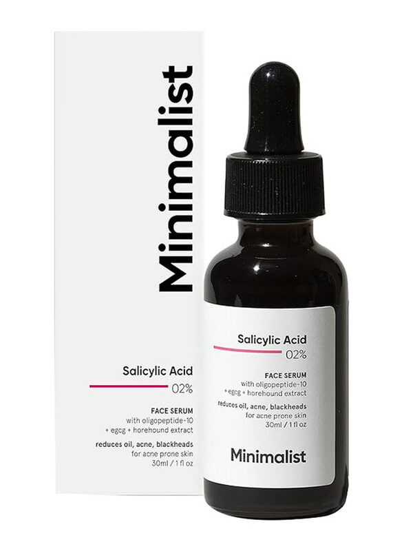 

Minimalist 2% Salicylic Acid Serum BHA Based Exfoliant for Oily Skin, 30 ml