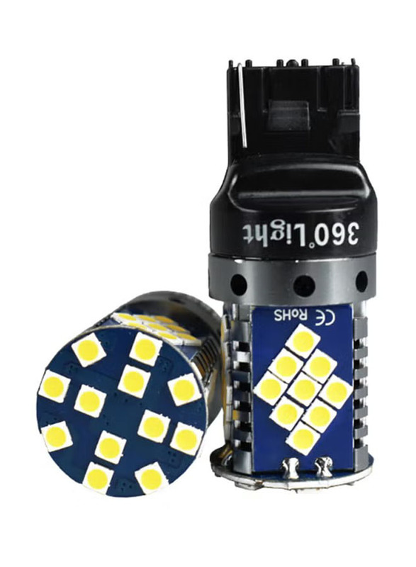 Conpex 2V T20 7443 LED Signal Light Turnal Indicator for Car 48SMD, V61-H1, 2 Pieces, Multicolour