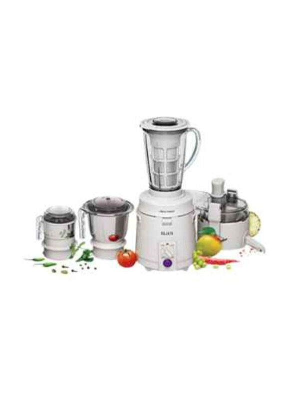 

Sujata Multimix 3 Jars Mixer Grinder, with Juicer & Coconut Milk Extractor Attachment Set, 900W, White