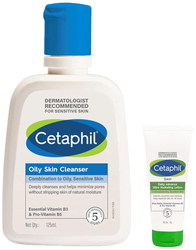 Cetaphil Dam Daily Advance Ultra Hydrating Lotion and Oily Skin Cleanser Set, 2 Pieces