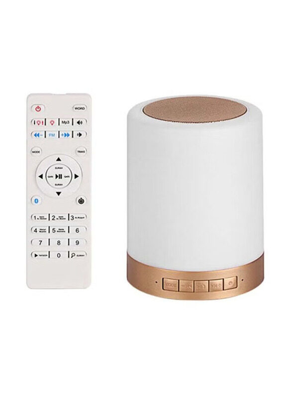 

Intag Smart Touch LED Lamp Bluetooth Quran Speaker with Remote, White