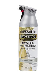 Rust-oleum Universal Metallic Paint And Primer, 11Oz, Titanium Silver