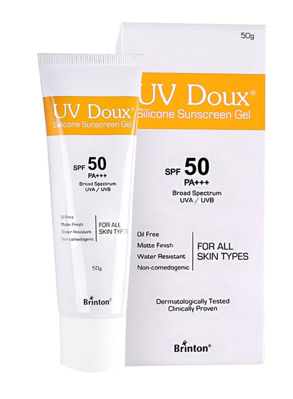 Brinton Healthcare Uvdoux Face Body Sunscreen Gel SPF 50, 50gm