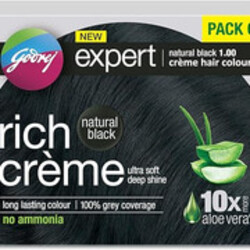 Godrej Expert Rich Crme Hair Colour Shade - Pack Of 4 (Natural Black)