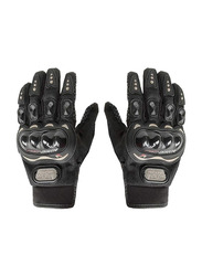 قفازات جلدية لقيادة الدراجات النارية من Probiker Full Racing، مقاس X-Large، blk-probiker-xl-9430، أسود