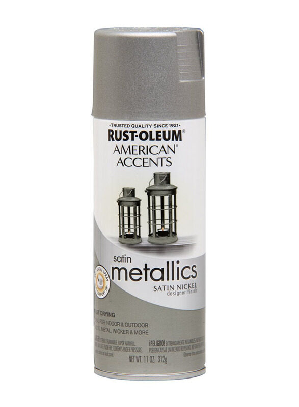 

Rust-oleum Accent Sprays, 11oz, Satin Nickel