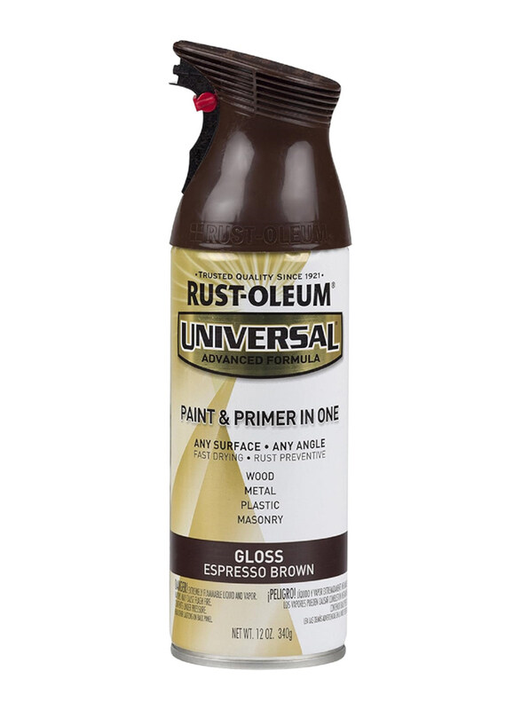

Rust-Oleum Universal All Surface Spray Paint, 340g, Gloss Espresso Brown