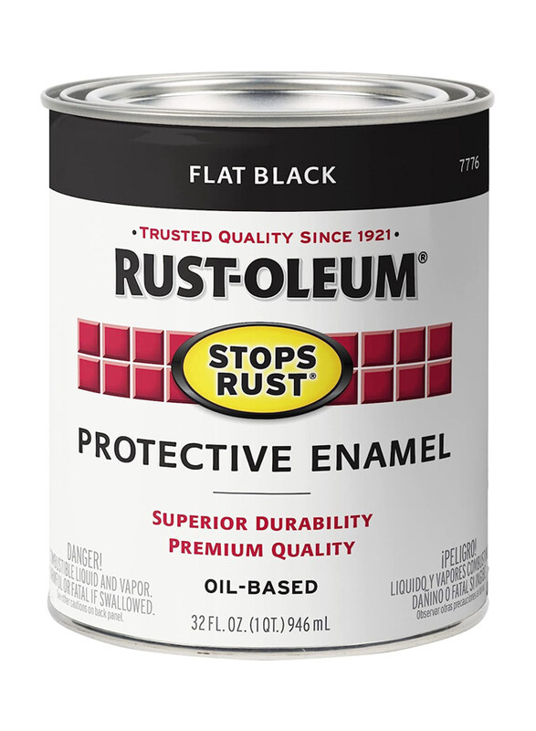 

Rust-oleum Stops Rust Enamels Quart Color, 32oz, Flat Black