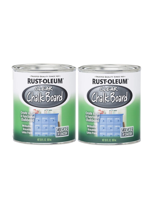 

Rust-oleum Specialty Chalkboard Paint, 2 x 887ml, Clear