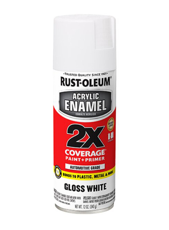 

Rust-Oleum Acrylic Enamel 2X Spray Paint, 12oz, Gloss White