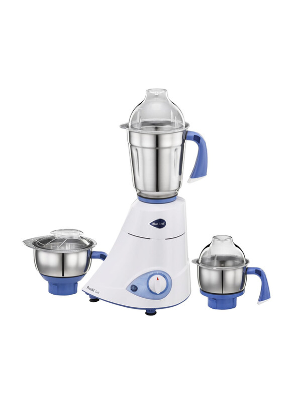 

Preethi Blue Leaf Gold Mixer Grinder with 3 Jars, 750W, MG-150, White