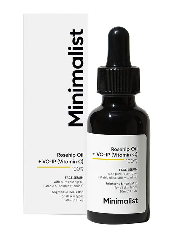 

Minimalist Pure Rosehip Oil with Vitamin C Face Serum for Glowing Skin, 30 ml