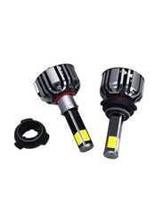 Conpex H7 LED Headlights Bulb Conversion Kits, 2 Pieces, Black
