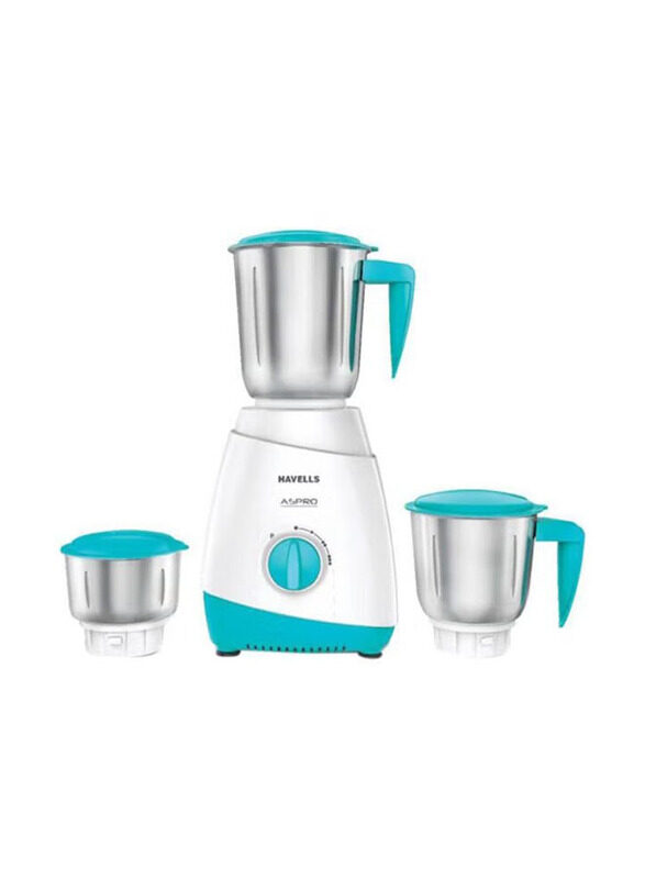 

Havells 1.5L Mixer Grinder, 500W, ASPRO500W, Blue/White