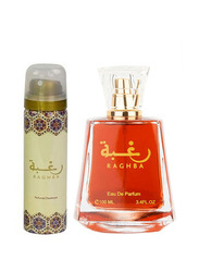 Lattafa 2-Piece Raghba Set Unisex, 100ml EDP, 100ml Deodorant