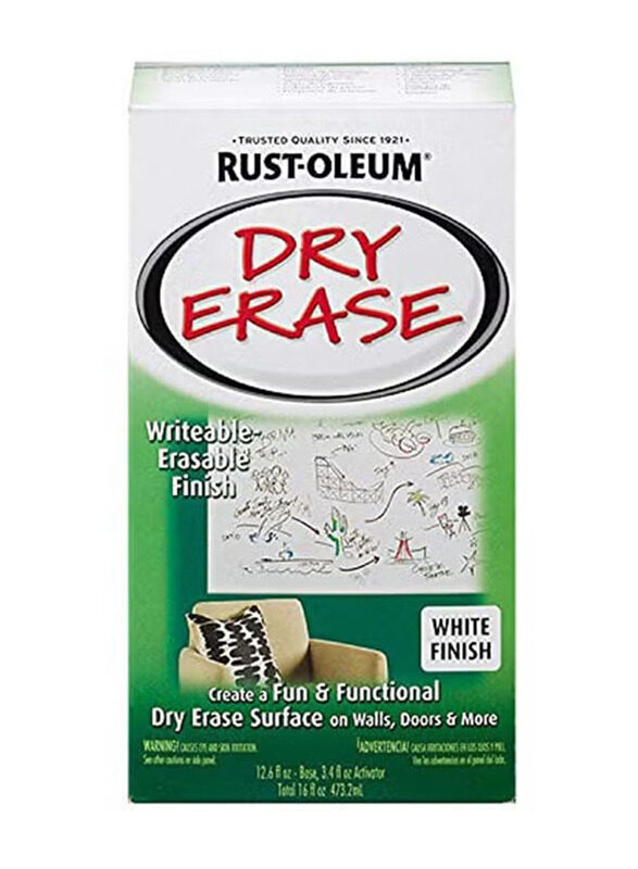 

Rust-oleum Specialty Dry Erase Writable-Erasable Finish Paint, Set, White