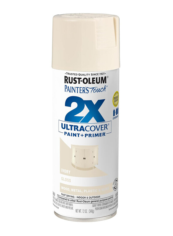 Rust-oleum Painter's Touch Ultra Cover 2X Gloss Spray, 12oz, Ivory