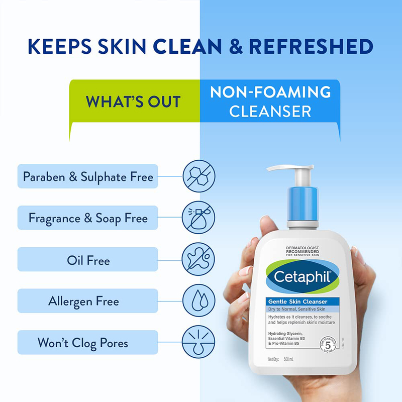 Cetaphil Gentle Skin Cleanser, 500ml