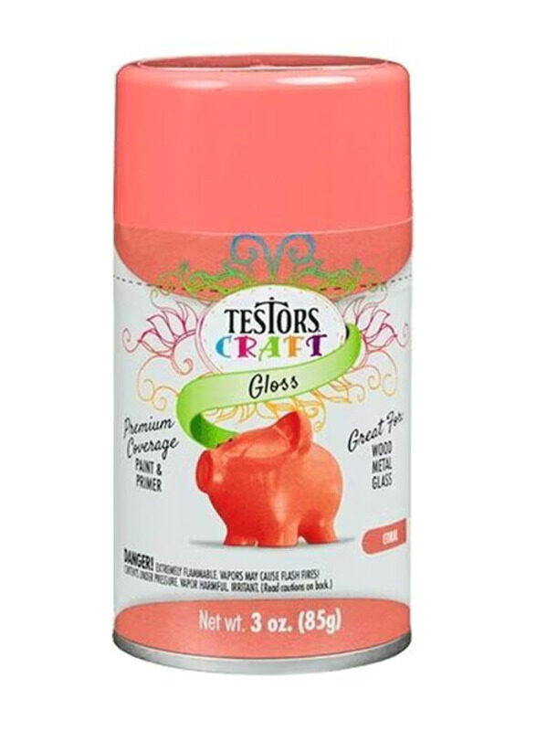 

Testors Craft Gloss Aerosols Paints, 3 Pack, Gloss Coral