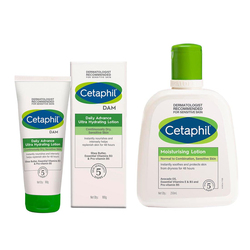 Cetaphil Moisturizing Lotion and DAM Hydrating Set, 2 Pieces