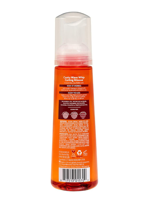 Cantu Wave Whip Curling Mousse for Natural Hair with Pure Shea Butter, 2 x 8.4oz