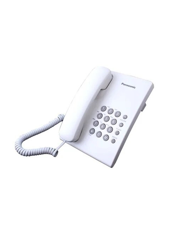 تليفون باناسونيك سلكي، KX-TS500، أبيض/رمادي