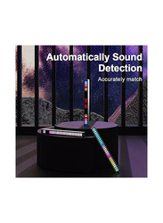 RGB Activated Music Rhythm Lamp Bar Decorative Sound Control LED Ambient USB Light Strip, Multicolour