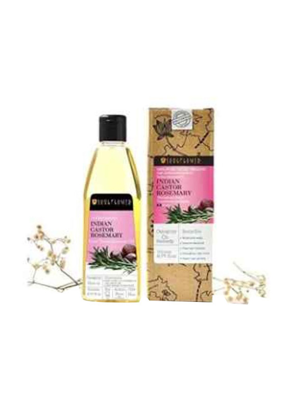 Soulflower Castor & Rosemary Hair Nourishment Oil, 200ml