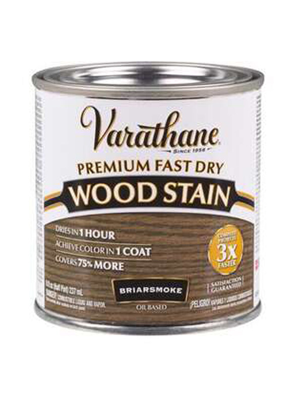 

Rust-Oleum Varathane Premium Fast Dry Wood Stain Half Pint, 237ml, Briarsmoke