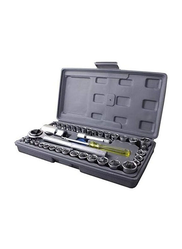 

Aiwa Screwdriver Combination Socket Wrench Set, 40 Pieces, Multicolour