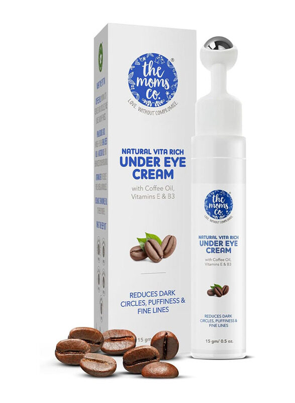 

The Momos Co Natural Vita Rich Under Eye Cream with Coffee Oil Vitamins E & B3, 15gm