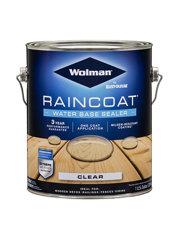 

Rust-Oleum Wolman RainCoat Water Base, 4 x 3.78 Ltr, Clear