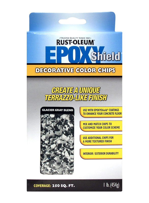 Rust-Oleum Epoxy Misc Chips, 454g, Glacier Grey