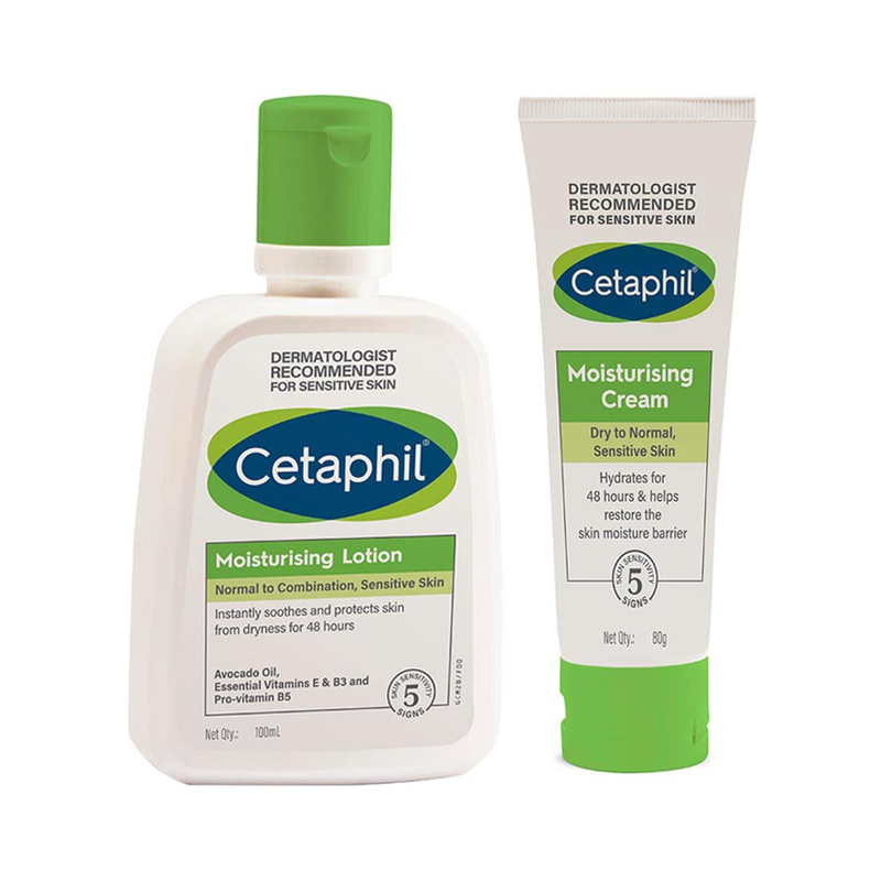 Cetaphil Moisturising Lotion and Moisturising Cream Set, 2 Pieces